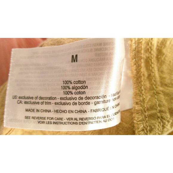 Gloria Vanderbilt Women's Med Beige Elastic Waist Straight Wide Leg Crop Pants - Picture 7 of 7